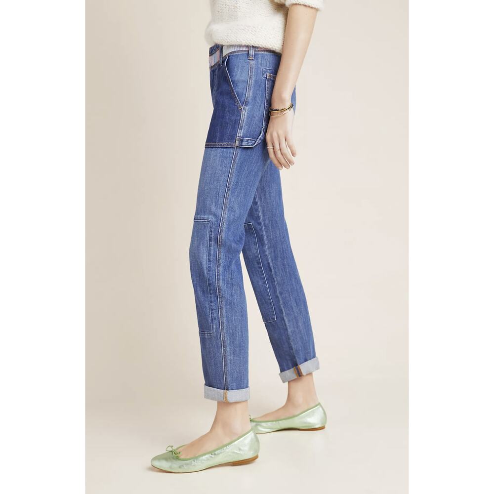 NEW Pilcro High-Rise Patchwork Slim Boyfriend Jea… - image 6